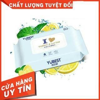 Khăn Giấy Ướt YUBEST nội địa Trung 80 tờ Chăm Sóc Toàn Diện Cho Bé Và Gia Đình