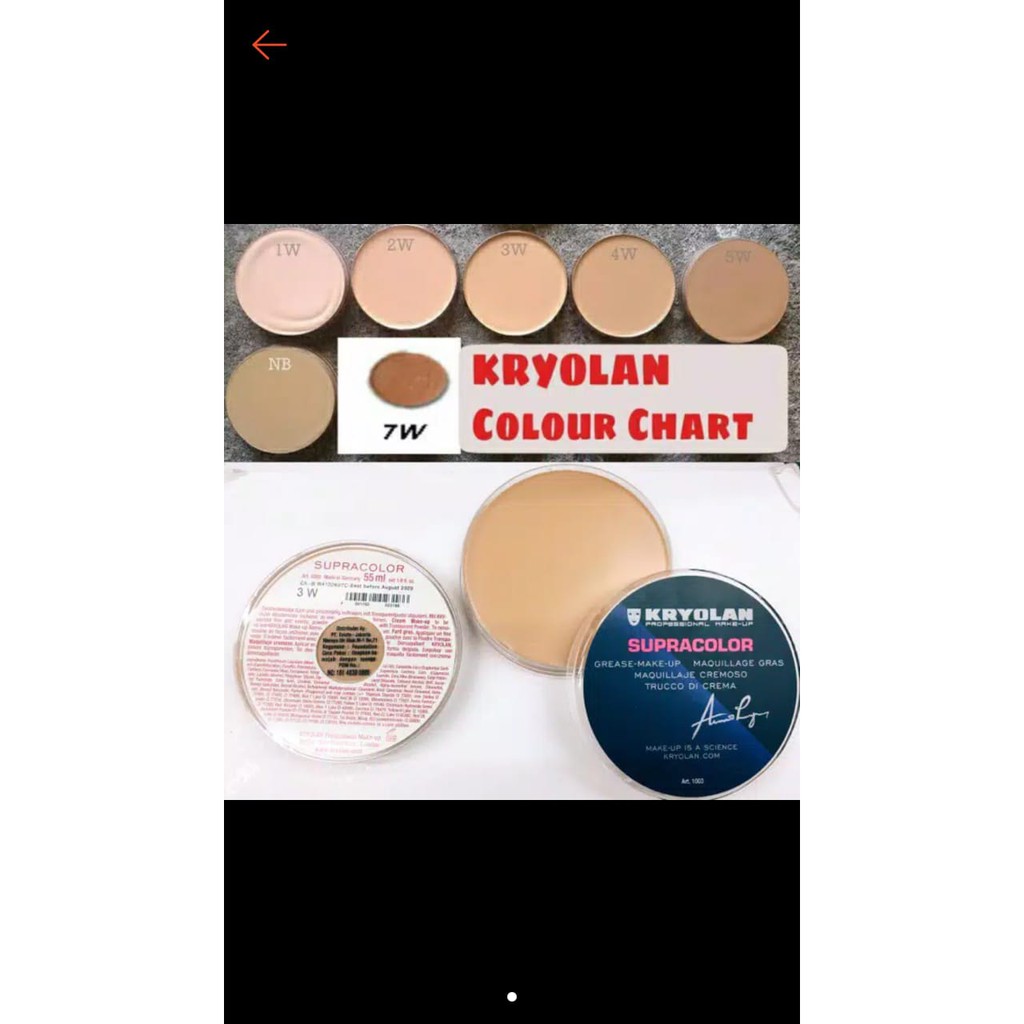 (hàng Mới Về) Kem Nền Trang Điểm 55ml 55ml Nhiều Màu Sắc Tùy Chọn Thương Hiệu Kryolan | BigBuy360 - bigbuy360.vn