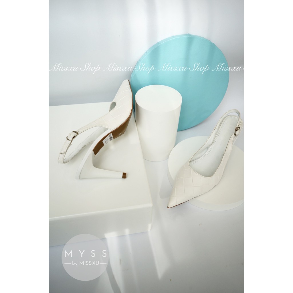 Giày cao gót nữ vân ô 7cm thời trang MYSS - CG178