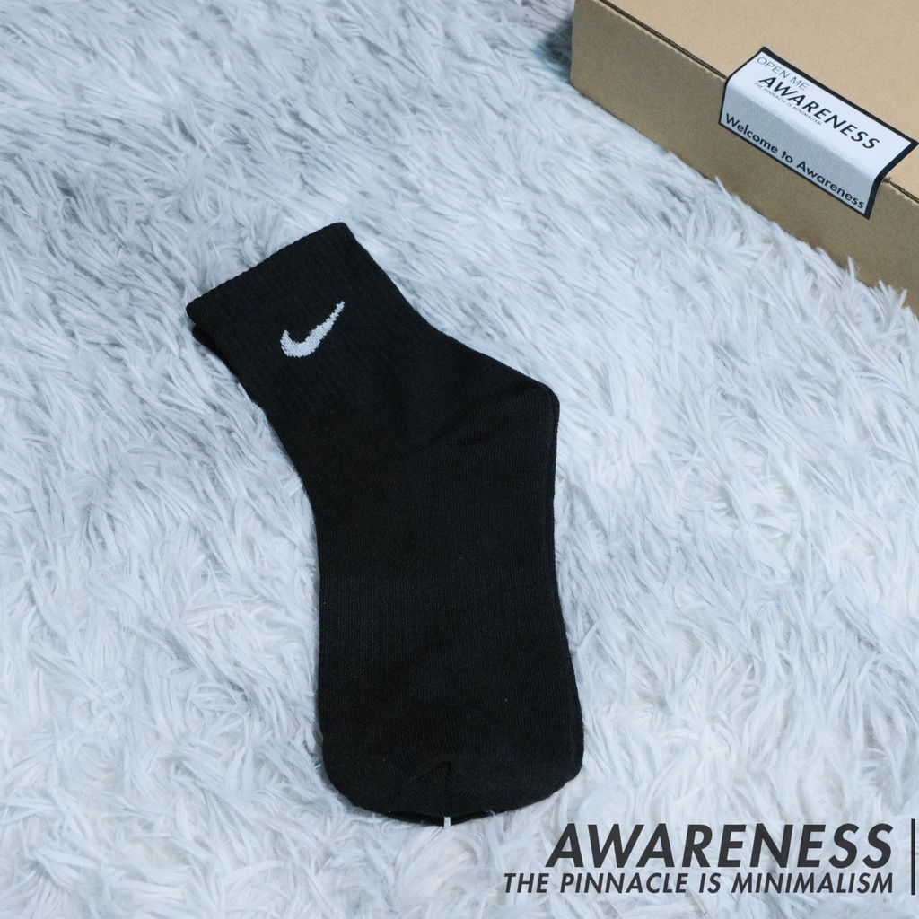 Tất/ vớ nam nữ thể thao cổ ngắn - 100% cotton VNXK - Dài khoảng 22-25cm - awareness