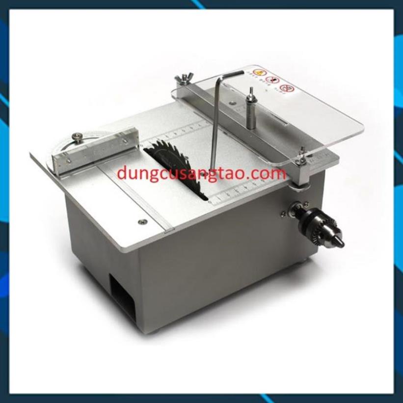 Máy cắt mini 24V kiểu 3 REV - Nâng hạ đĩa, điều tốc / máy cưa bàn 24V 360w cao cấp