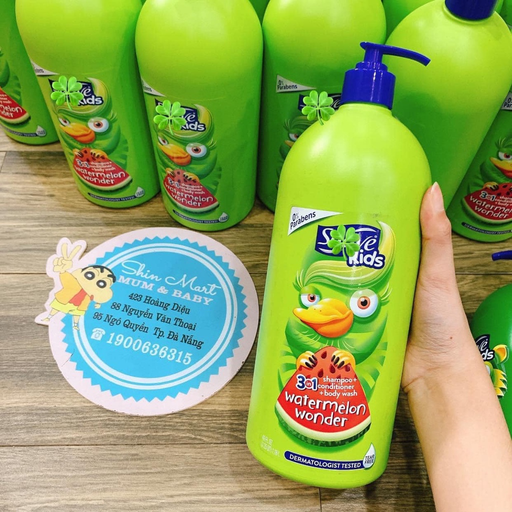 Sữa Tắm Gội 2in1 Suave Kidsi ( 532ml ) , 3in1 (1,18L) cho bé 1Y+