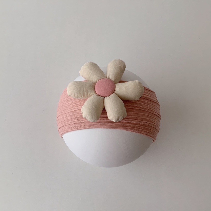 Băng đô turban hình hoa đáng yêu cho bé gái phong cách Hàn quốc