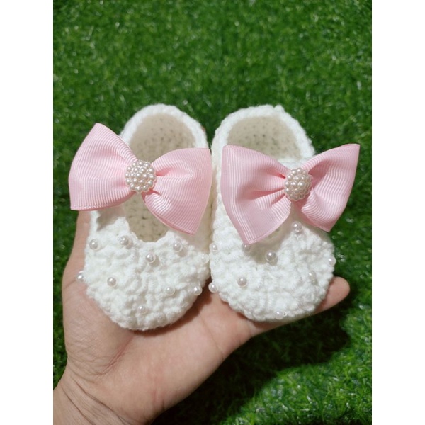 Giày len cho bé không dán đế