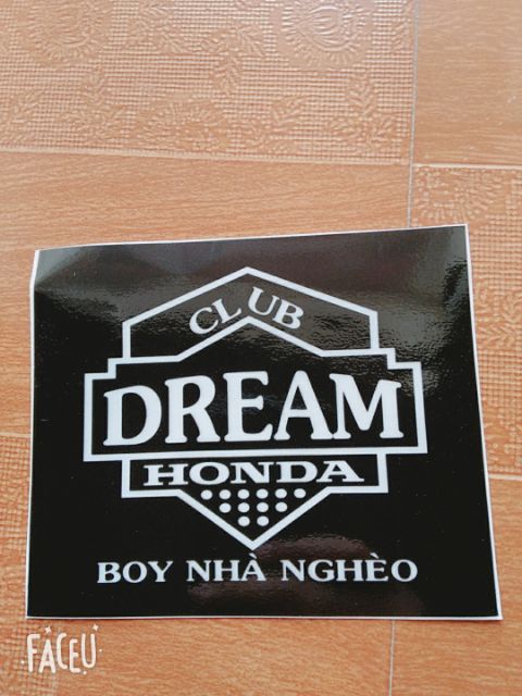 Decal dán đèn hậu cho xe Dream