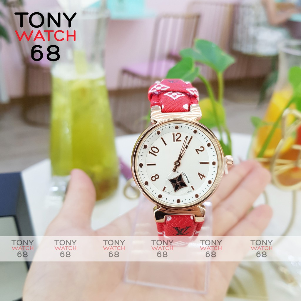 Đồng hồ nữ Louis dây da họa tiết kim rốn độc đáo chống nước chính hãng Tony Watch 68 - Hàng nhập khẩu