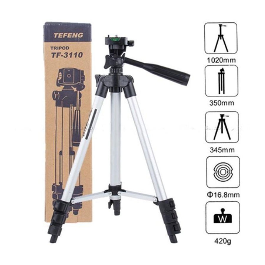 Gậy 3 chân chụp hình máy ảnh, điện thoại Tripod TF - 3110, Tripod chụp ảnh livetream, Chân đế điện thoại quay tiktok | BigBuy360 - bigbuy360.vn