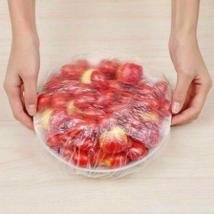 Set 100 túi chun gấu bọc thức ăn, túi nilon bọc thực phẩm bảo quản thức ăn