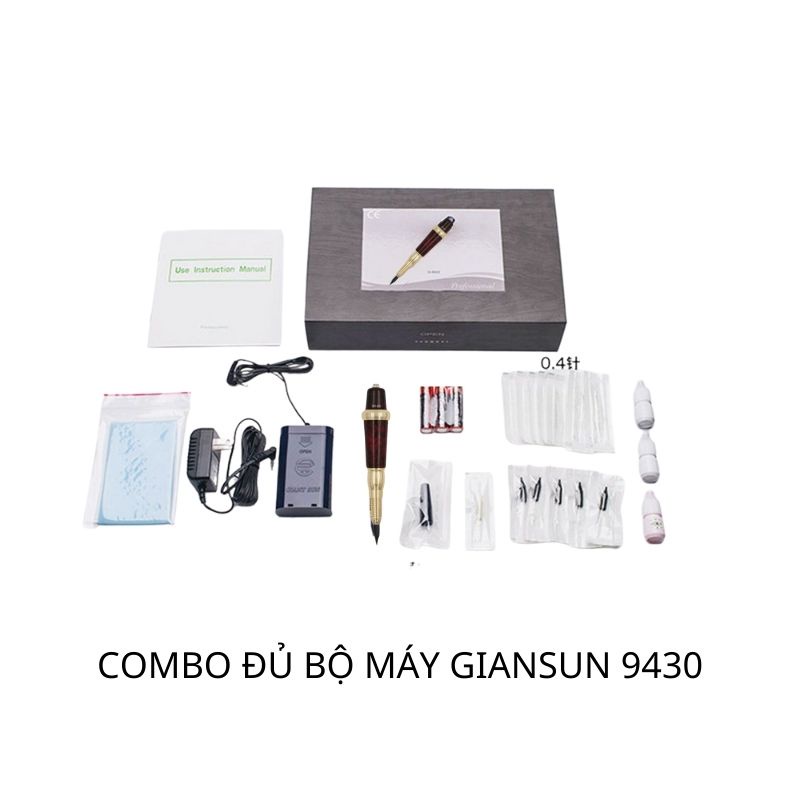 Máy giansun 9430 vân đá đỏ chuyên đi môi phun mày mí kéo sợi hộp fulbox hàng chính hãng