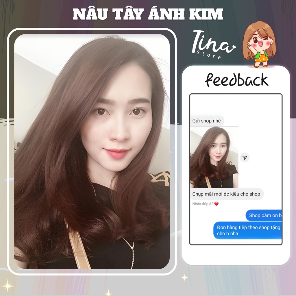 Thuốc Nhuộm Tóc KOOLPRO Màu NÂU TÂY ÁNH KIM Không Tẩy -Beli Official Store