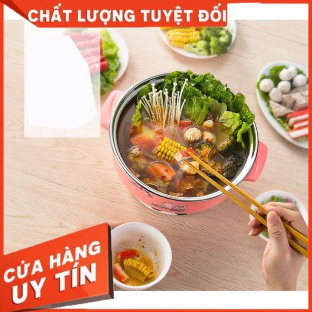 🔐Bảo Hành 1 Năm🔐 Nồi Lẩu Điện Mini Đa Năng Nika 24cm 1000W Inox 304, Tiện Dụng Cho 2-3 Người Dùng, Siêu Tiện Dụng