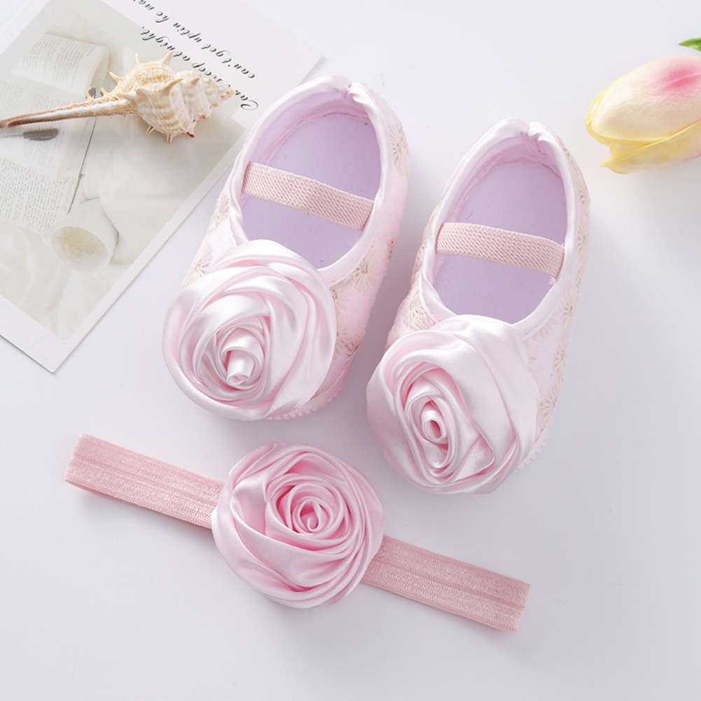 Giày ĐíNh Hoa MềM MạI Cho Bé Sơ Sinh