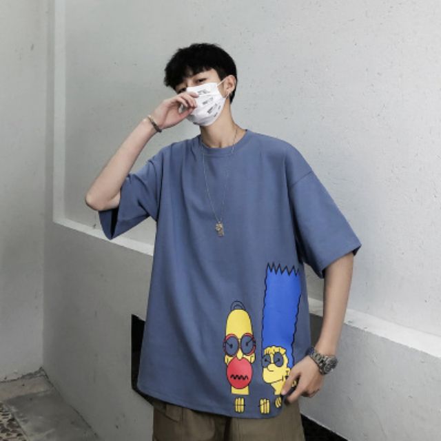 Áo thun unisex bigsize gia đình simpson