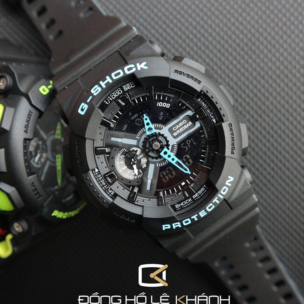 ĐỒNG HỒ NAM CASIO G SHOCK GA 110LN 1A – MÁY QUARTZ – DÂY CAO SU