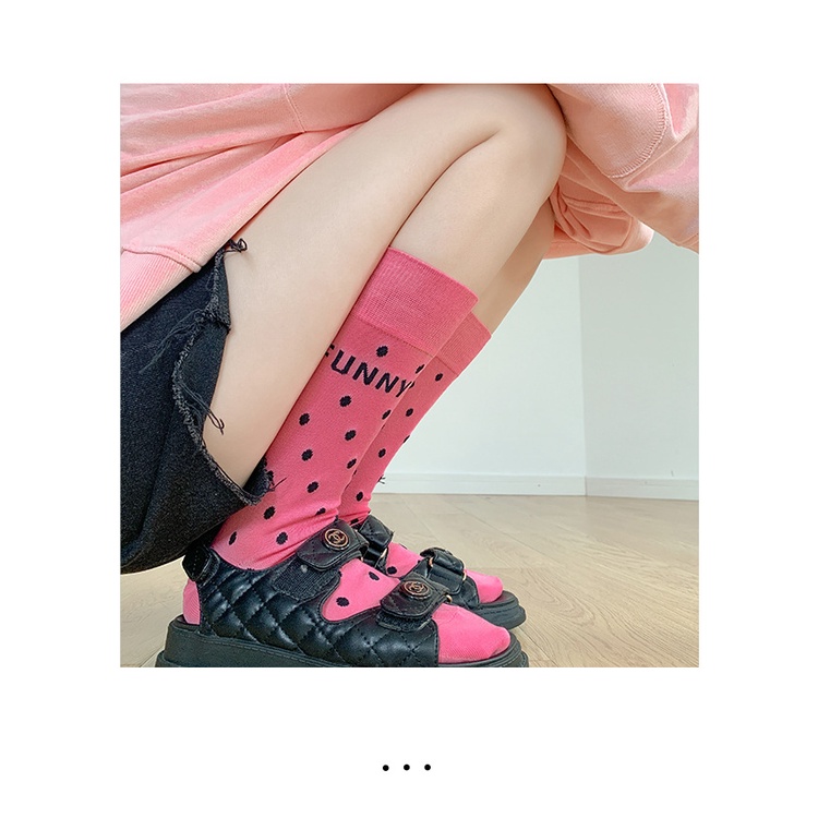 VỚ, TẤT NỮ HENNY RUE HỌA TIẾT FUNNY CHẤM BI HOT MITAOGIRL.