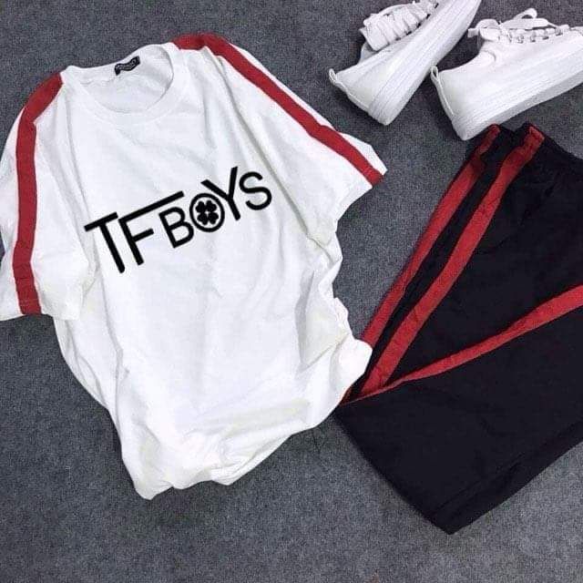Bộ TFBOYS quần dài hàng đủ size M L XL in theo yêu cầu
