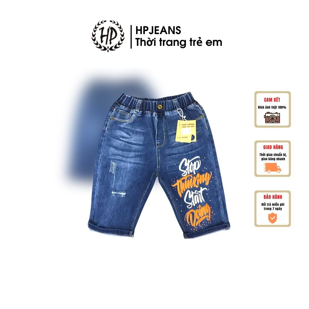 Quần Jean Bé Trai HPJEANSQD511 Quần Jean Bé Trai Size Đại HP Jeans Cotton 100% Cho Bé Từ 13 Đến 16 T