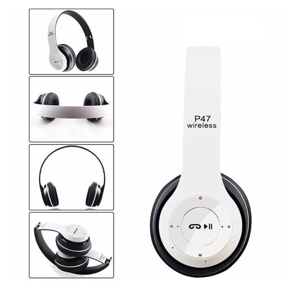 P47 Wireless Bluetooth 4.2 Over-Ear Headphone Stereo Handsfree Call Headset