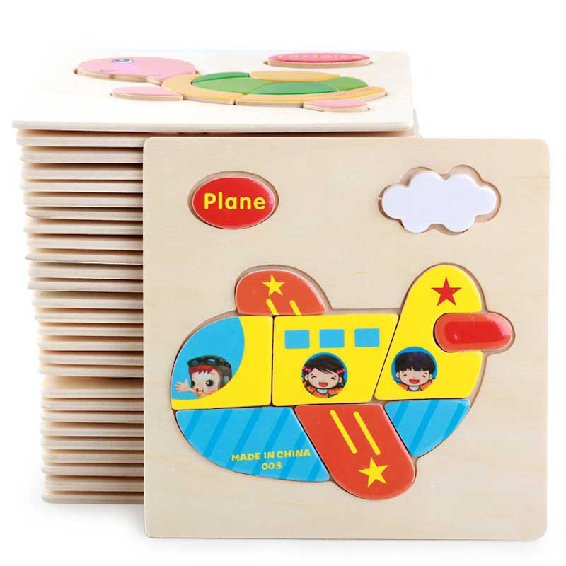 Đồ chơi cho bé gái bé trai phát triển trí tuệ thông minh, Xếp hình tranh ghép hình 15 x15cmSmartKids