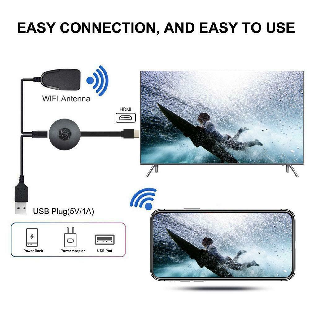 Bộ chuyển đổi màn hình, dữ liệu hình ảnh,video không dây kết nối HDMI 1080p, youtube nexflix chromecast TV 4k streaming device by Google