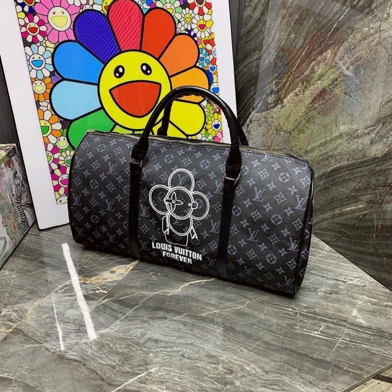 Túi Trống Du Lịch Hoạ Tiết L.V, Túi Xách Du Lịch Mẫu Mới