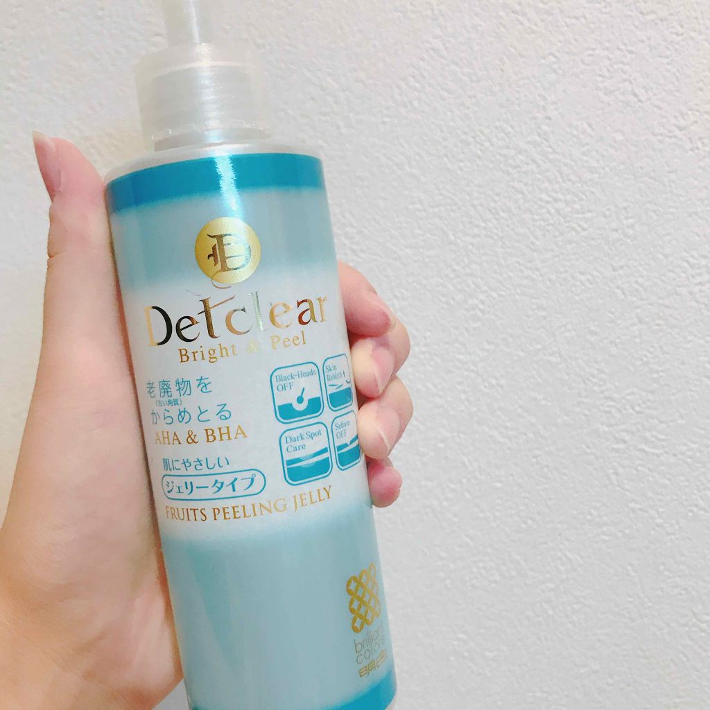 Tẩy tế bào chết lành tính Detclear Bright & Peel 180ml Nhật