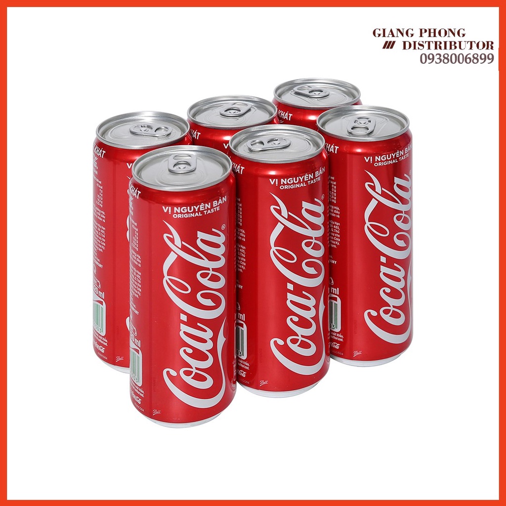 Két 24 lon Coca Cola vị nguyên bản 320ml