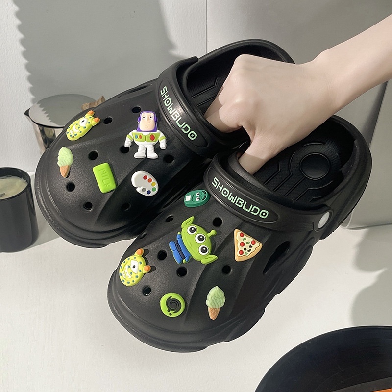 Giày Sục Nam Nữ SHOWBUDO tăng chiều cao tặng kèm stickers