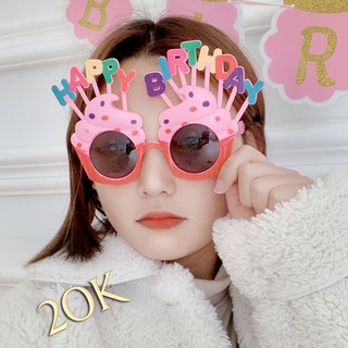 Kính happy birthday trang trí bánh kem