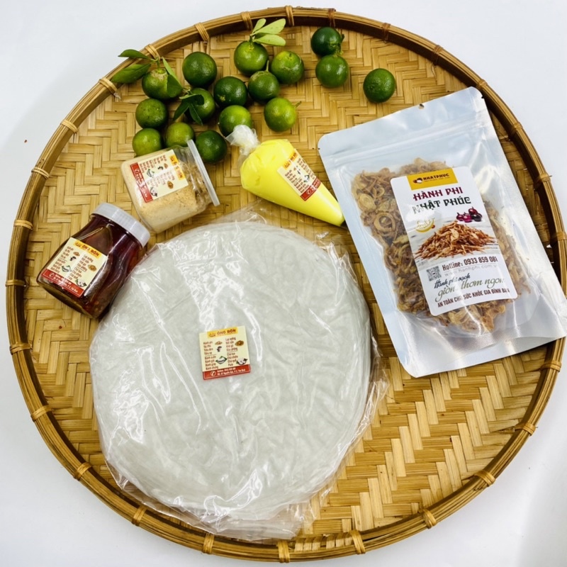 Combo Bánh Tráng Phơi Sương 500g - Hành Phi, Muối Tôm, Sa Tế, Bơ Trứng(Tặng Tắc)
