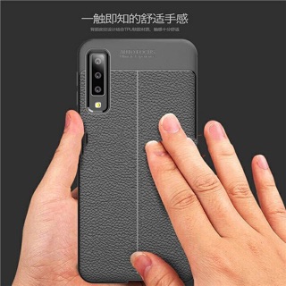 Ốp lưng dẻo Galaxy A50 2019 vân da Auto focus