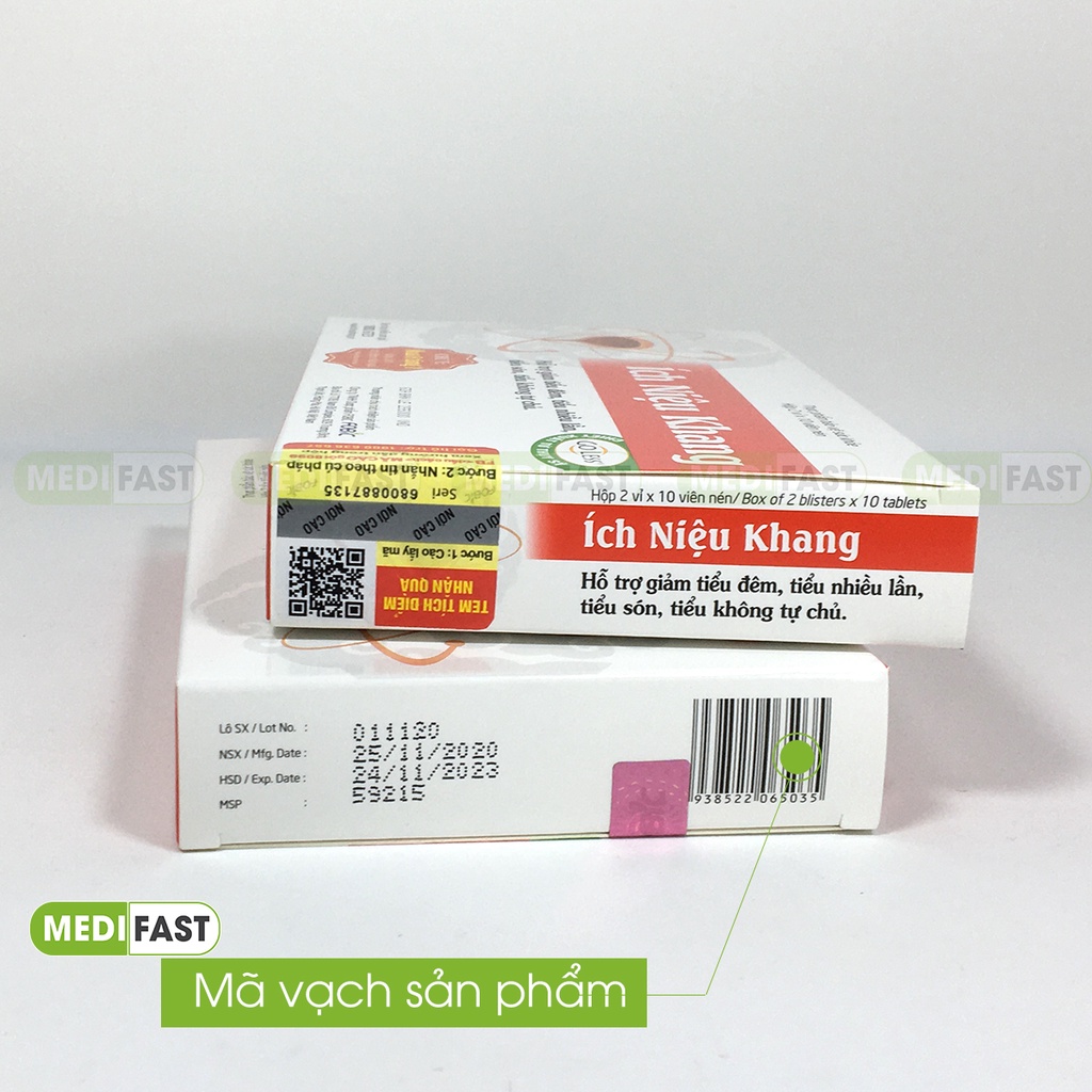 Ích Niệu Khang hỗ trợ giảm tiểu đêm, tiểu nhiều - Có tem tích điểm tặng quà hấp dẫn