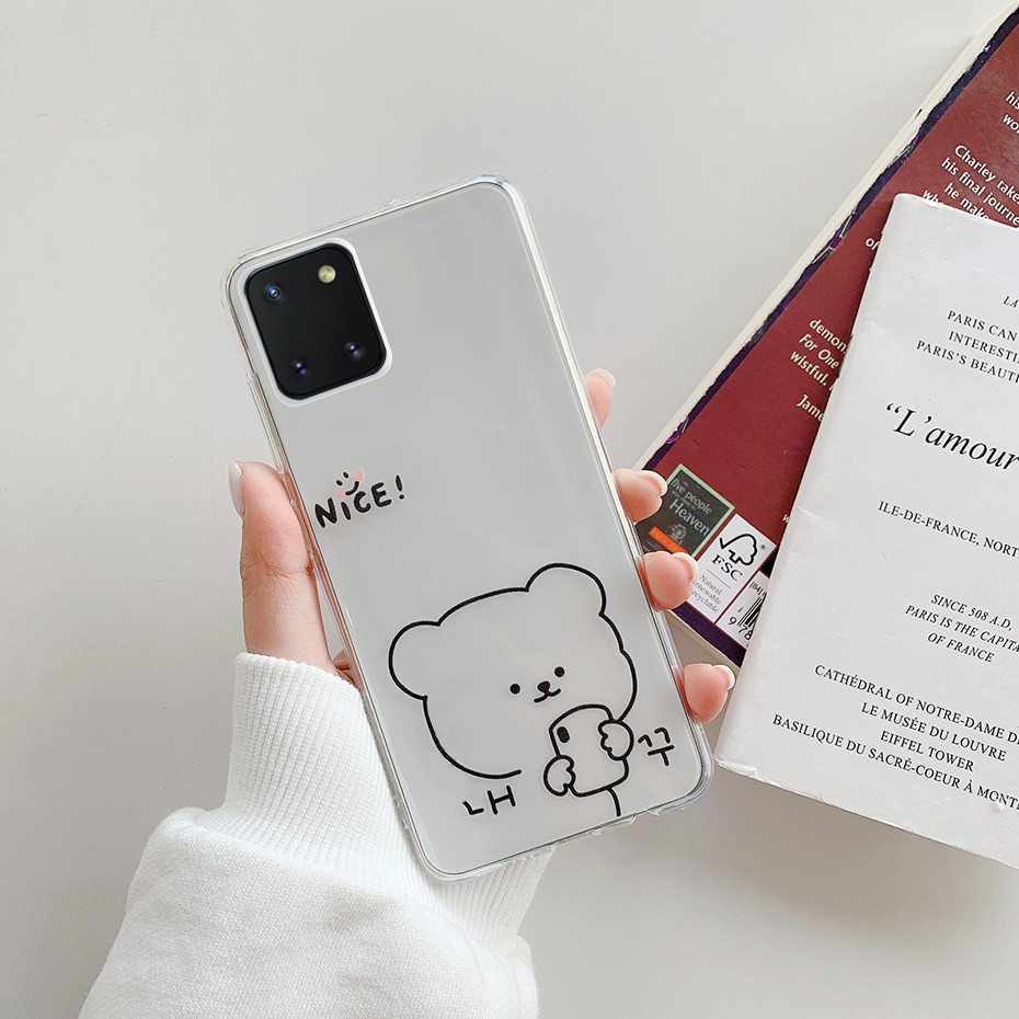 Ốp điện thoại silicone tpu mềm độc đáo cho Samsung Galaxy Note 10 Lite / S10 Lite