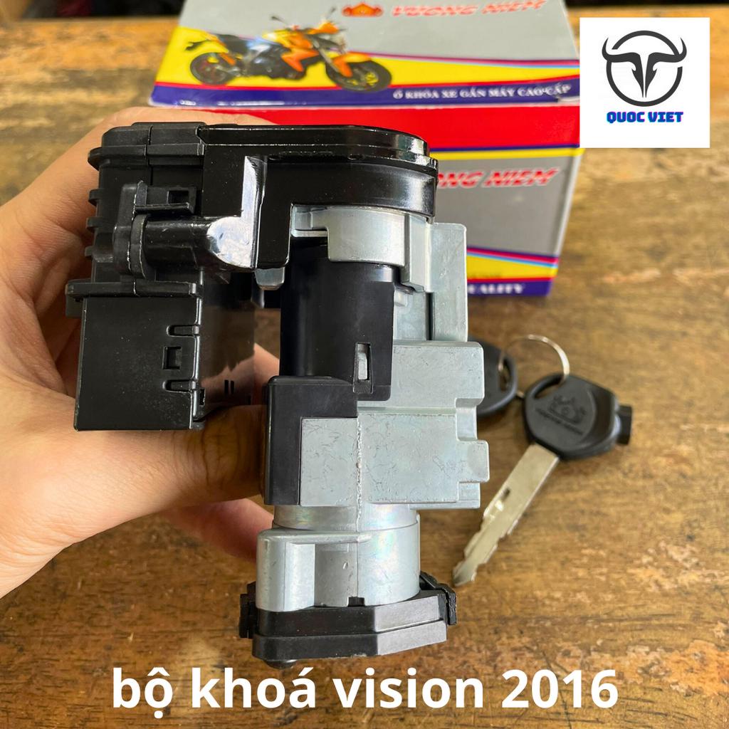 Bộ Ổ Khoá Xe Vision 2015 Chìa 8 Cạnh Chống Trộm Cao Cấp Chính Hãng VƯƠNG NIỆM