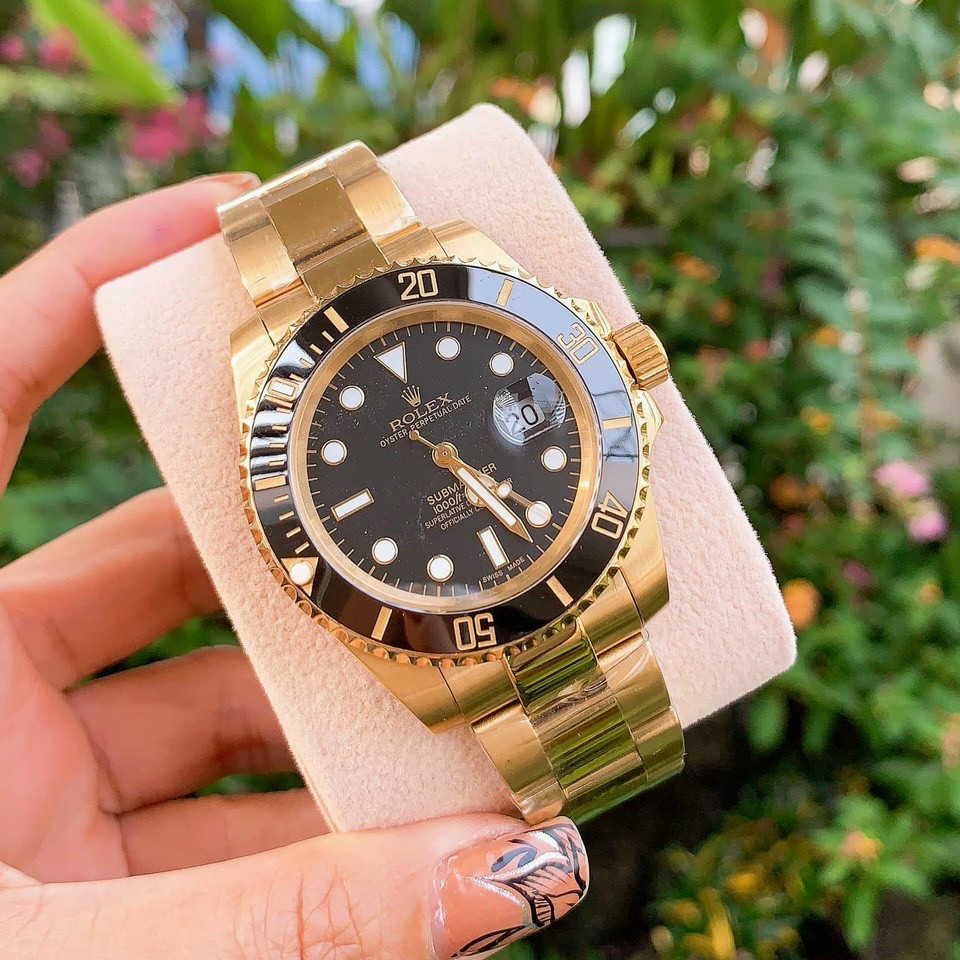 Đồng hồ nam dây kim loại, đồng hồ đeo tay ROLEX cao cấp, sang trọng, không thấm nước