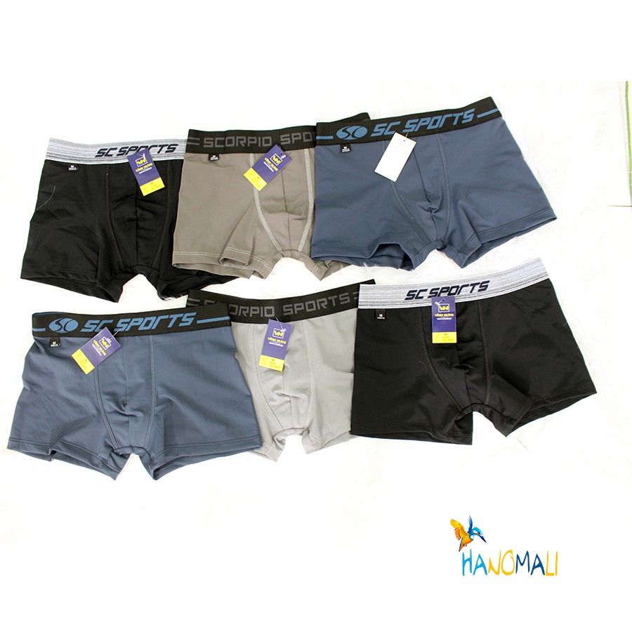 Quần lót nam - quần boxer nam thun lạnh - mua 5 cái chỉ 99k