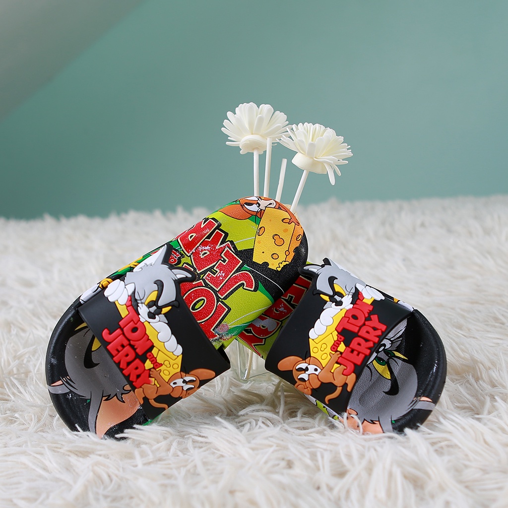 Dép Quai Ngang Bé Trai Hình Tom And Jery Đủ Size