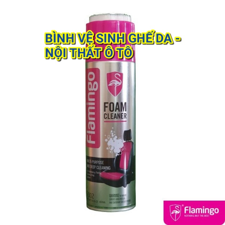 Bình Xịt Bọt Vệ Sinh -Làm Sạch Ghế Da FLAMINGO F002 Chính Hãng