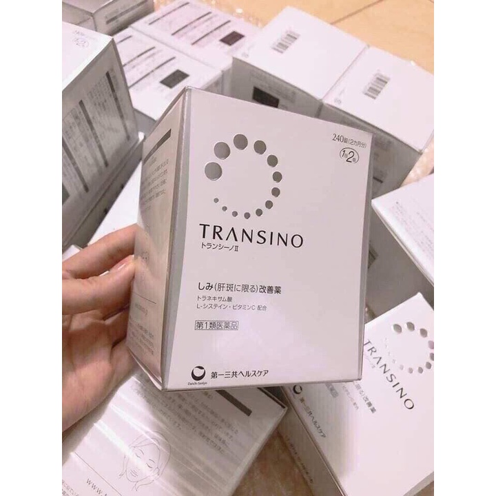 Viên Uống Mờ Nám, Tàn Nhang, Làm Trắng Da Transino Whitening Nhật Bản