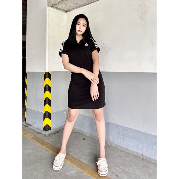 Váy đen polo 3 sọc basic hàng chuẩn(ảnh thât)