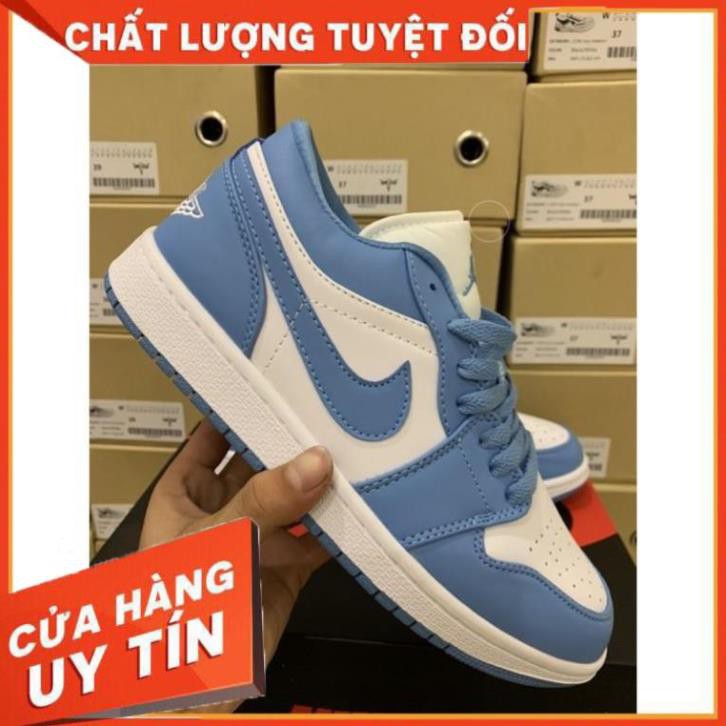 [FREESHIP-BẢO HÀNH 12 THÁNG] Giày Thể Thao AIR JORDAN 1 Low Cổ Thấp  Xanh Biển Cực Đẹp CỰC ĐẸP