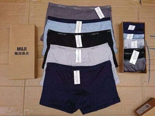 Sét 5 sịp đùi cotton nam xuất nhật, Hộp 5 quần lót ĐÙI xuất Nhật