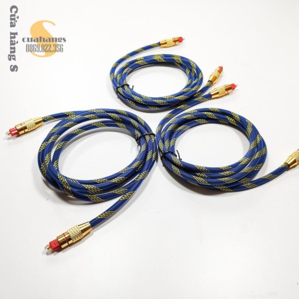 Dây cáp audio âm thanh quang Optical bọc sợi chất lượng cao - Toslink nhiều màu