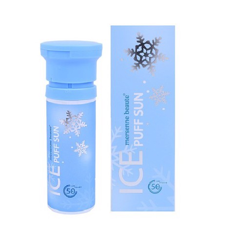 Kem Chống Nắng 3in1 Make Up Mát Lạnh Mersenne Beaute Ice Puff Sun SPF50+ 100ml