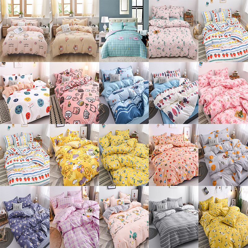 Bộ Chăn Ga Và Vỏ Gối In Hoa Thời Trang