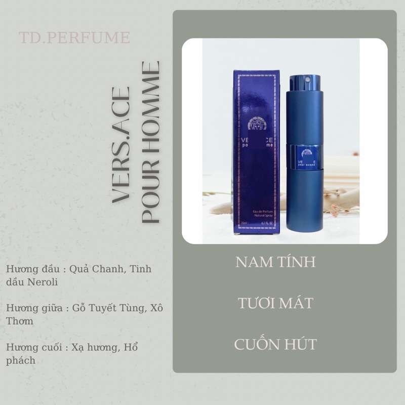 VERSACE POUR HOMME - Nước hoa mini 20ml