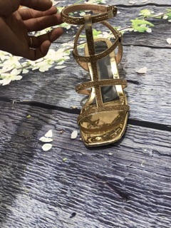 Sandal nhiều quai đính đá( ảnh thật)