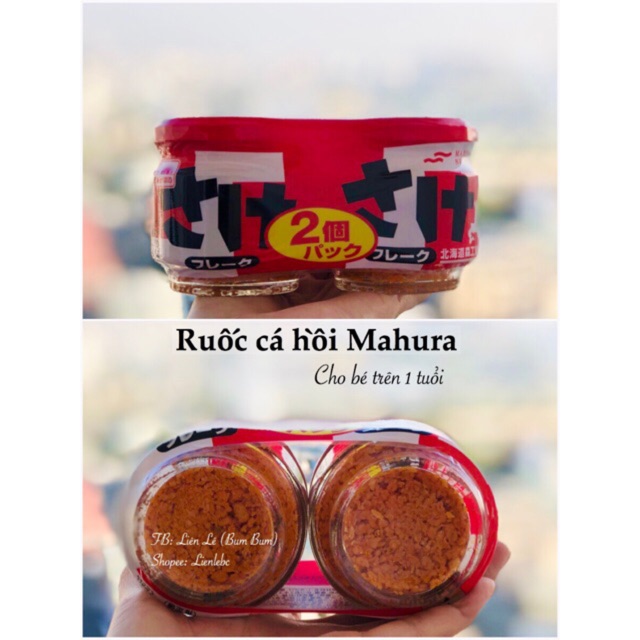 Ruốc cá hồi đỏ Mahura - Nhật- Cặp 2 hủ - chia lẻ 1 hủ dùng thử