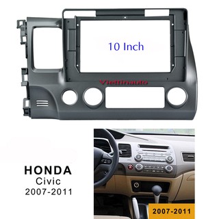 Mặt dưỡng lắp màn hình 10 in xe honda civic 2006-2011