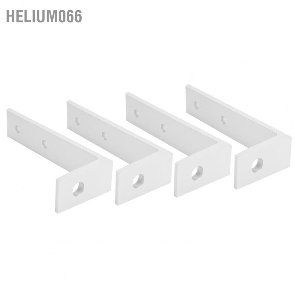 4 giá đỡ góc hình chữ L bằng nhôm màu bạc hỗ trợ sửa chữa tiện lợi